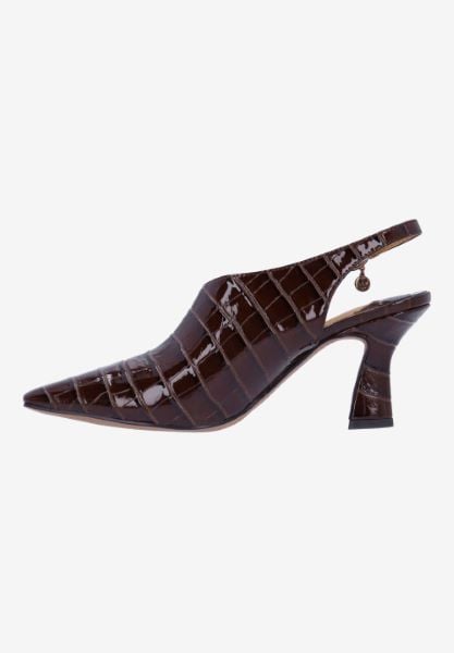 J. Reneé PRISSY CRBRN BROWN CROCO EMBOSSED