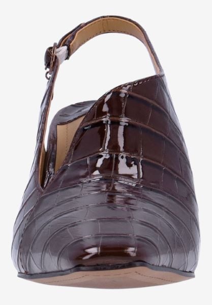 J. Reneé PRISSY CRBRN BROWN CROCO EMBOSSED