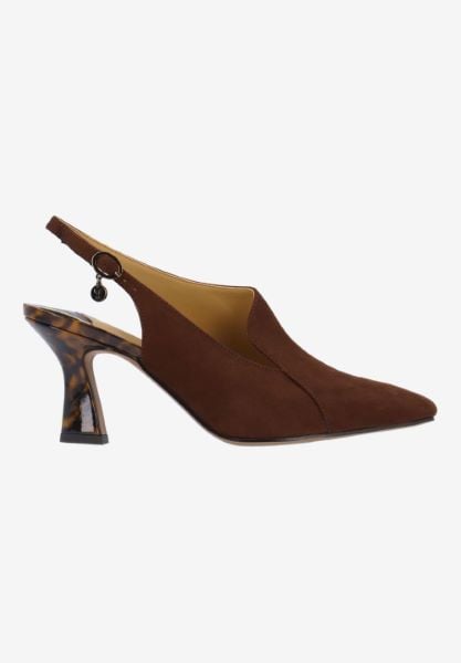 J. Reneé PRISSY SUCHT CHOCOLATE SUEDE/TORTOISE PAT