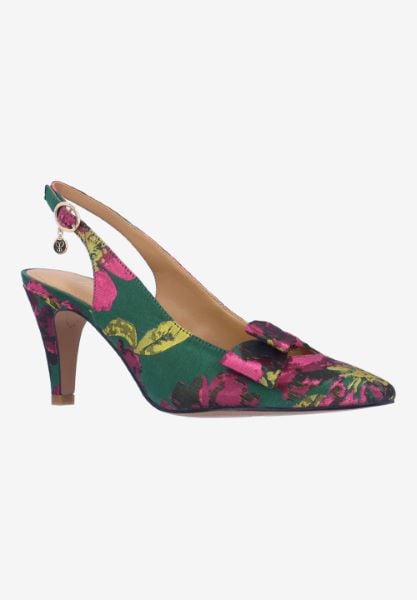 j. reneé RAYNE FAGFY GREEN/FUCHSIA/YELLOW FLORAL