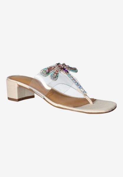 j. reneé RISHAN VICIV CLEAR/IVORY SHANTUNG