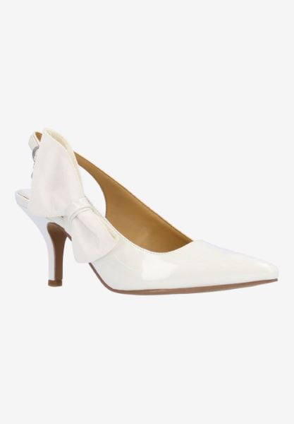 j. reneé ROWIN PAWHT WHITE PATENT/GROSGRAIN