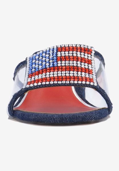 J. Reneé SPANGL VICBL CLEAR/BLUE DENIM