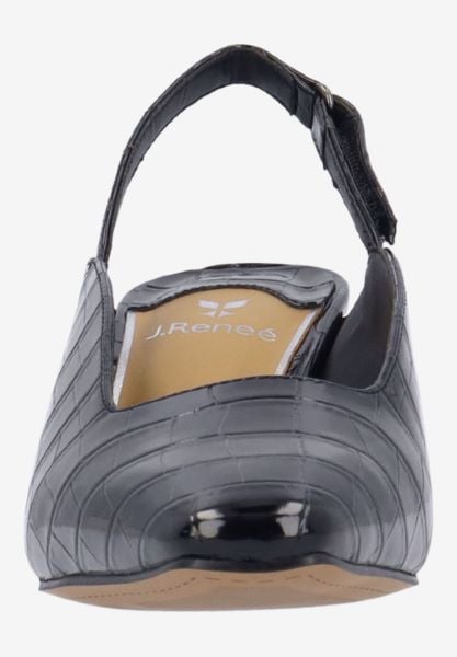 J. Reneé STASIA CRBLK BLACK CROCO EMBOSSED