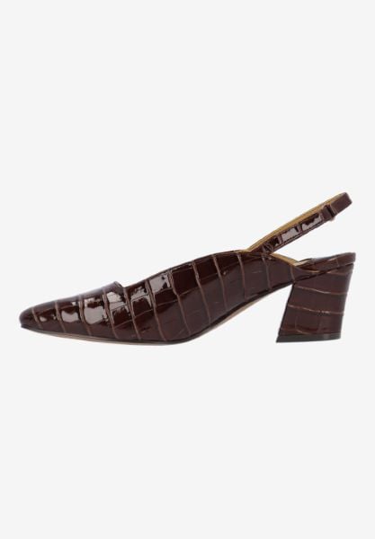 J. Reneé STASIA CRBRN BROWN CROCO EMBOSSED