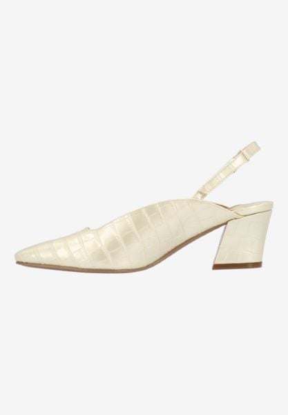 J. Reneé STASIA CRPBE PEARL BEIGE CROCO EMBOSSED
