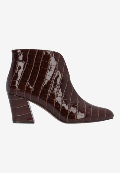 J. Reneé TATUM CRBRN BROWN CROCO EMBOSSED