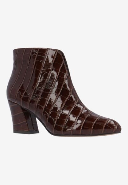 j. reneé TATUM CRBRN BROWN CROCO EMBOSSED