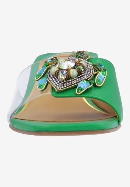 J. Reneé TORTI VICGR CLEAR/GREEN VINYL/PATENT