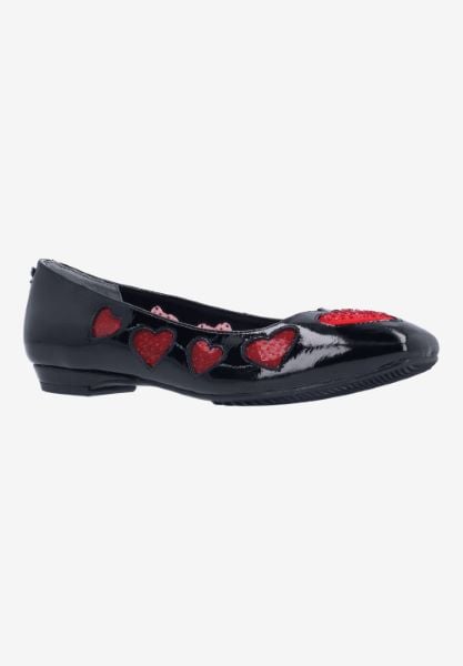 j. reneé TRUELO PABLR BLACK/RED PATENT/MESH