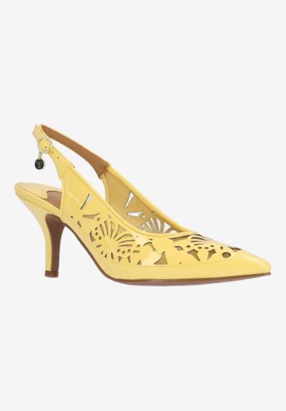 j. reneé VANANI PASYE SOFT YELLOW PATENT/MESH
