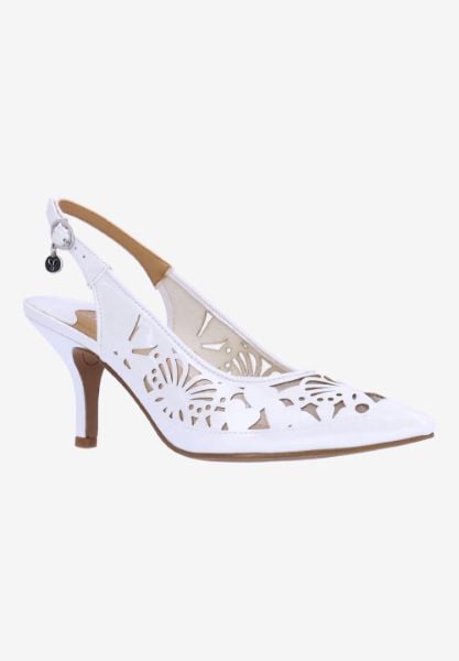 j. reneé VANANI PAWHT WHITE PATENT/MESH