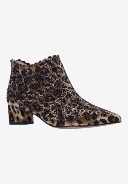 j. reneé JACINT APBRB BROWN/BLACK ANIMAL PRINT/STUDS