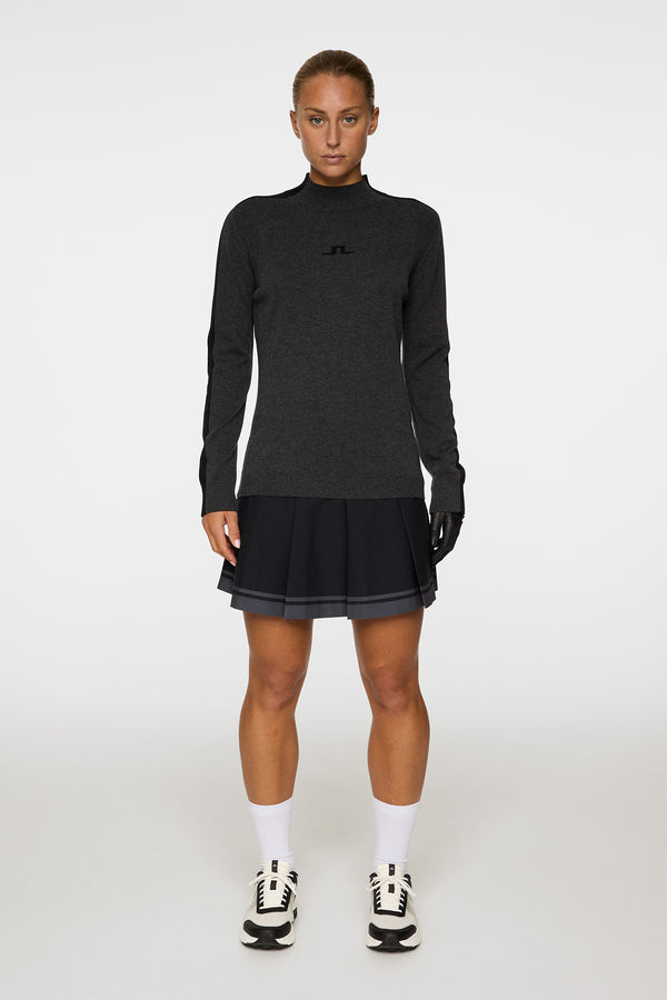 J.lindeberg Adeline Knitted Sweater Dark Grey Melange