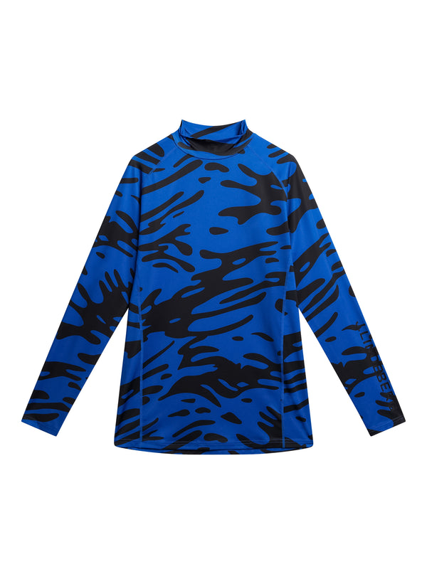 J.lindeberg Aello Soft Compression Print Neptune Nautical Blue