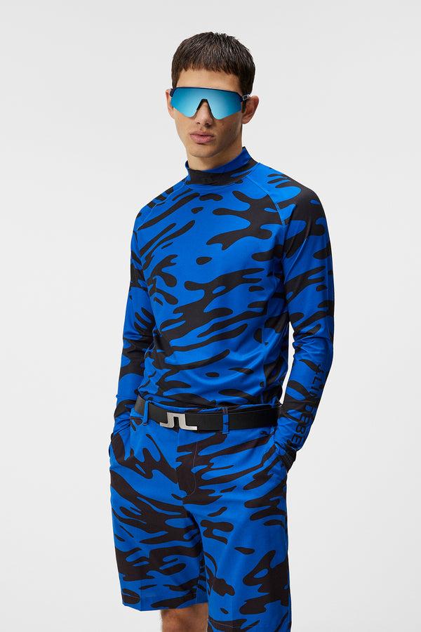 j.lindeberg Aello Soft Compression Print Neptune Nautical Blue