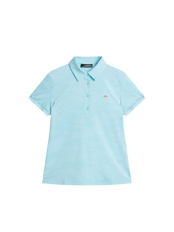 J.lindeberg Alaya Jacquard Polo Neptune Jacquard Atomizer