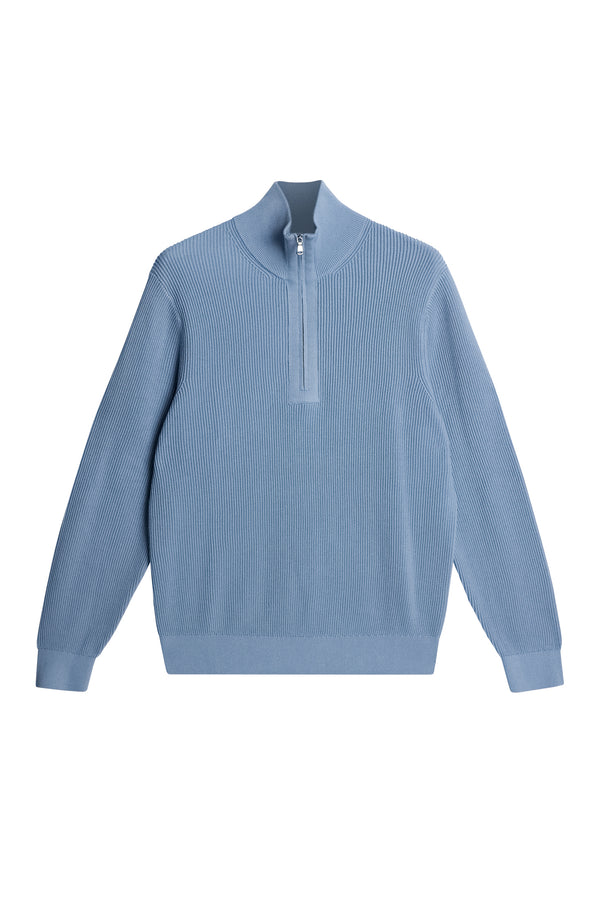 J.lindeberg Alex Half Zip Knitted Sweater Rain Washed