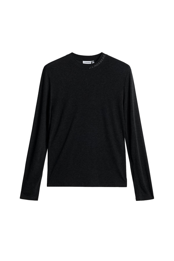 J.lindeberg Arnie Mock Neck Longsleeve Dark Grey Melange
