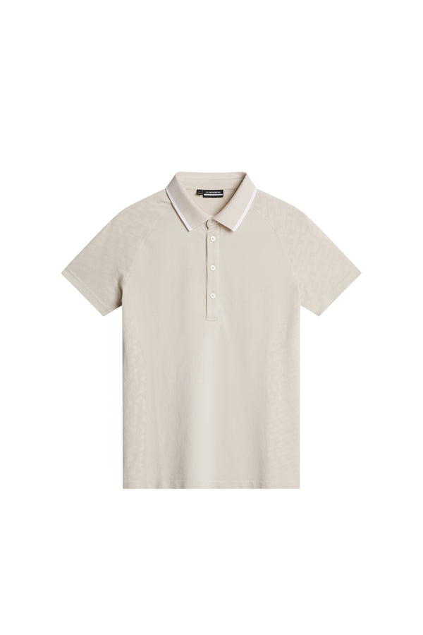 J.lindeberg Baily Seamless Polo Tour Geo Jacquard Moonbeam M