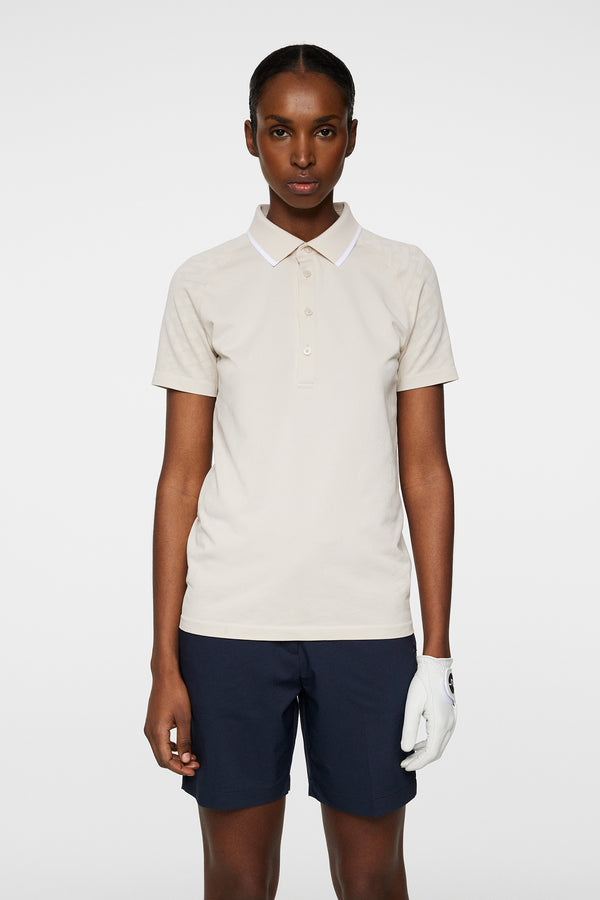 j.lindeberg Baily seamless Polo Tour Geo Jacquard Moonbeam M