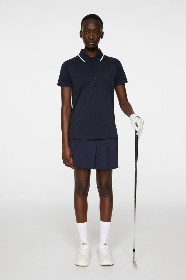 J.lindeberg Baily Seamless Polo Tour Geo Jacquard Navy M