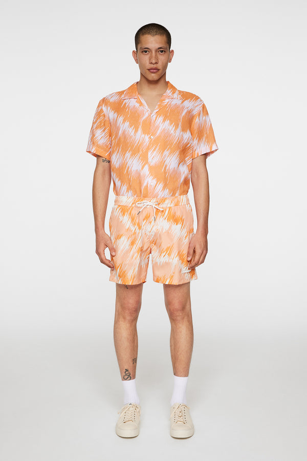 J.lindeberg Banks Thunderstorm Swim Trunks Thunderstorm Orange M