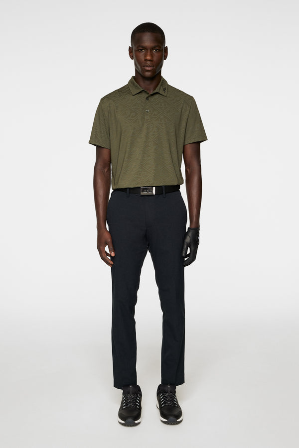 J.lindeberg Bison Regular Jacquard Polo Forest Green