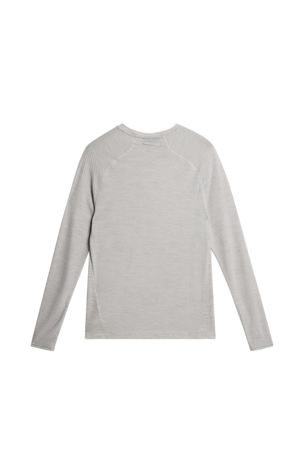 J.lindeberg Brent Wool Long Sleeve Light Grey Melange