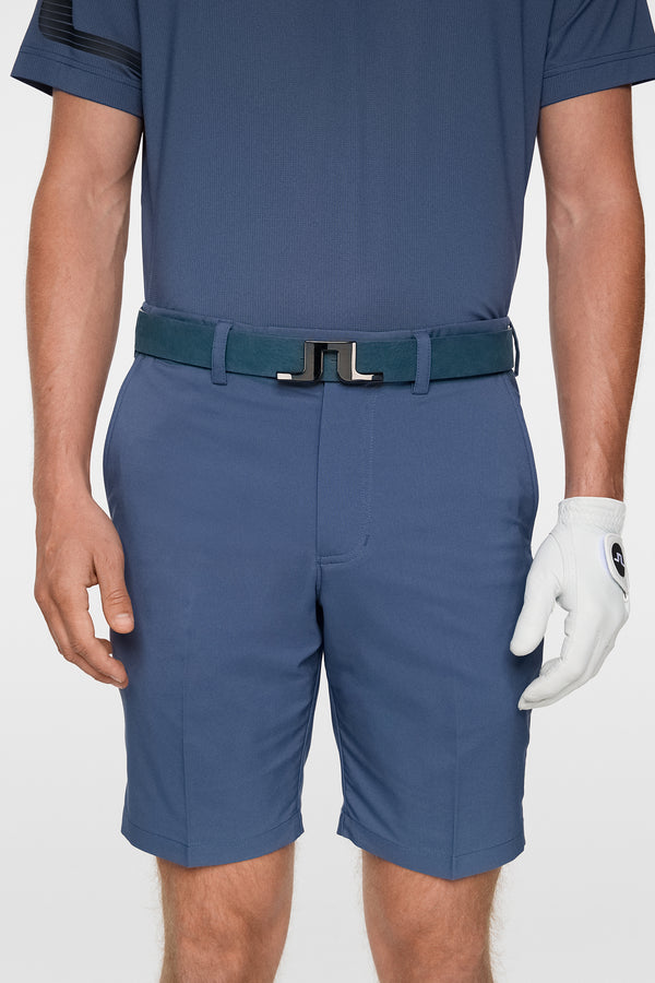 j.lindeberg Bridger Nubuck Leather Belt Vintage Indigo