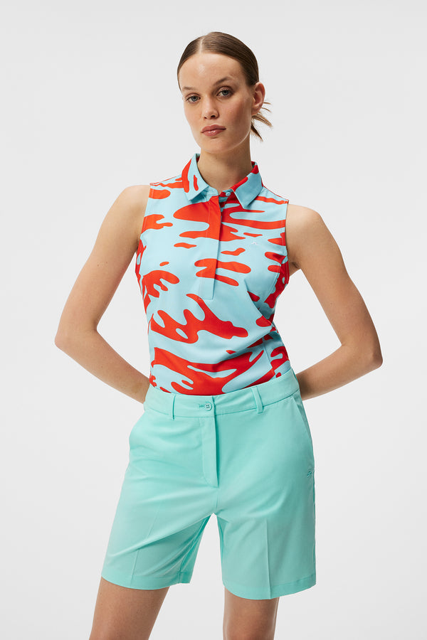 j.lindeberg Dena Print Sleeveless Top Neptune Atomizer