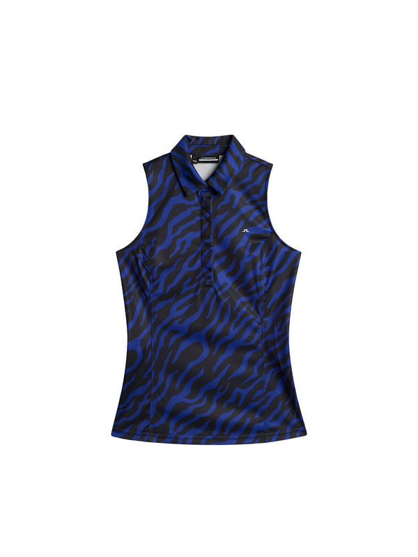 J.lindeberg Dena Print Sleeveless Top Tour Tiger Clematis M