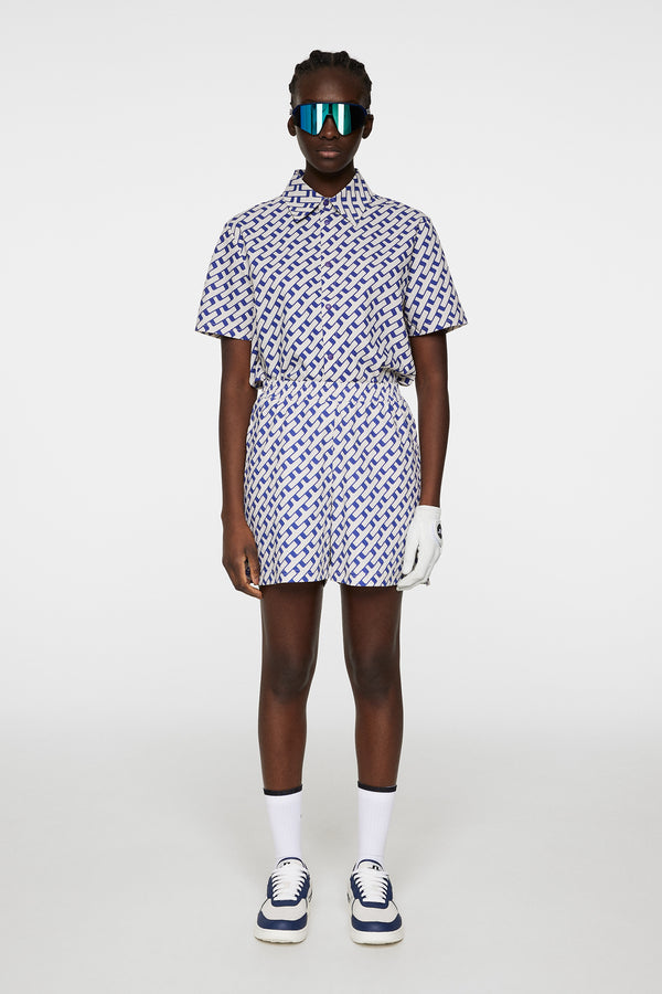 J.lindeberg Diana Printed Shorts Tour Geo Moonbeam M