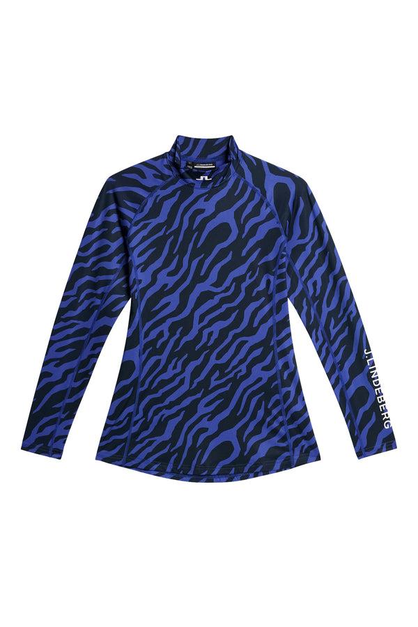 J.lindeberg Ella Print Compression Top Tour Tiger Clematis M