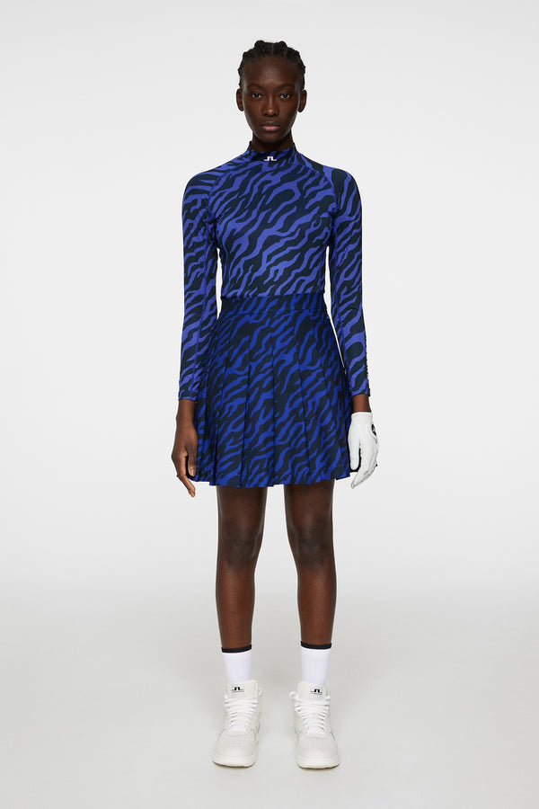 J.lindeberg Ella Print Compression Top Tour Tiger Clematis M