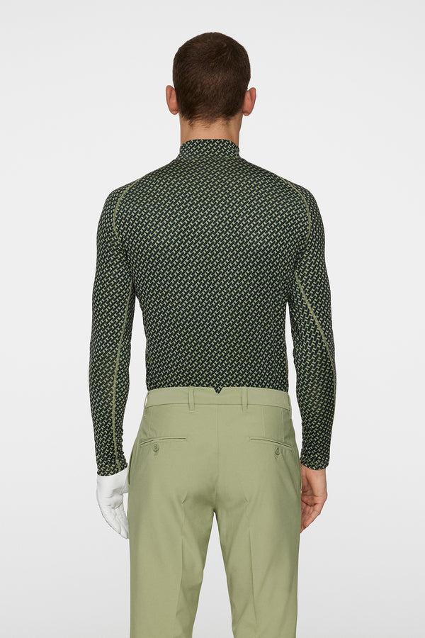 J.lindeberg Ello Compression Print Tour Geo Olive S