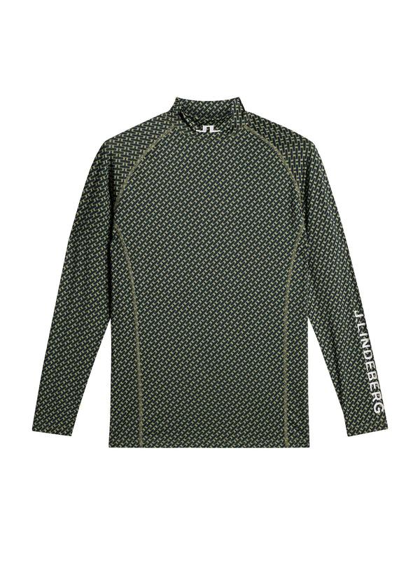 J.lindeberg Ello Compression Print Tour Geo Olive S
