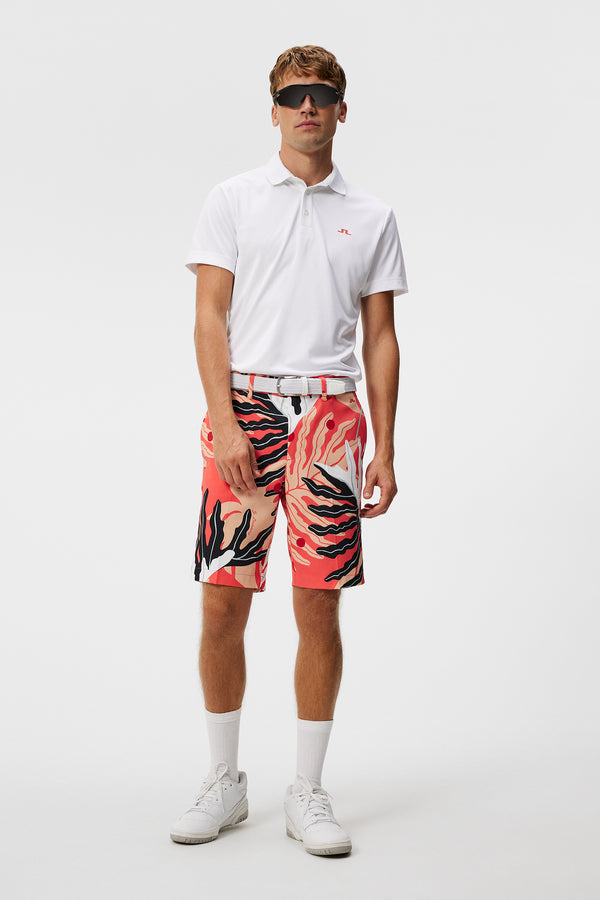 J.lindeberg Eloy Print Shorts Paradise Monstera Coral