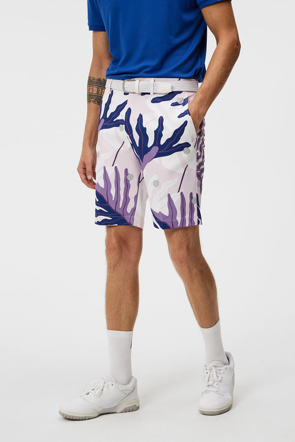 j.lindeberg Eloy Print Shorts Paradise Monstera Pink