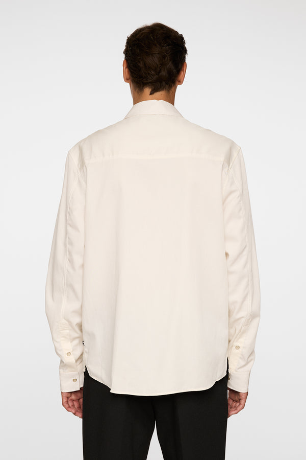 J.lindeberg Finnigan Tencel Twill Shirt Cloud White