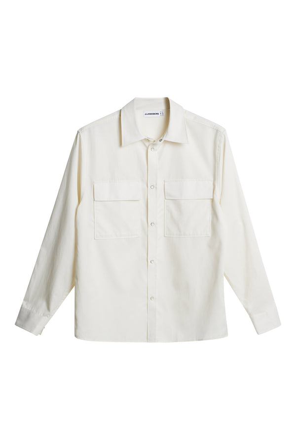 J.lindeberg Finnigan Tencel Twill Shirt Cloud White