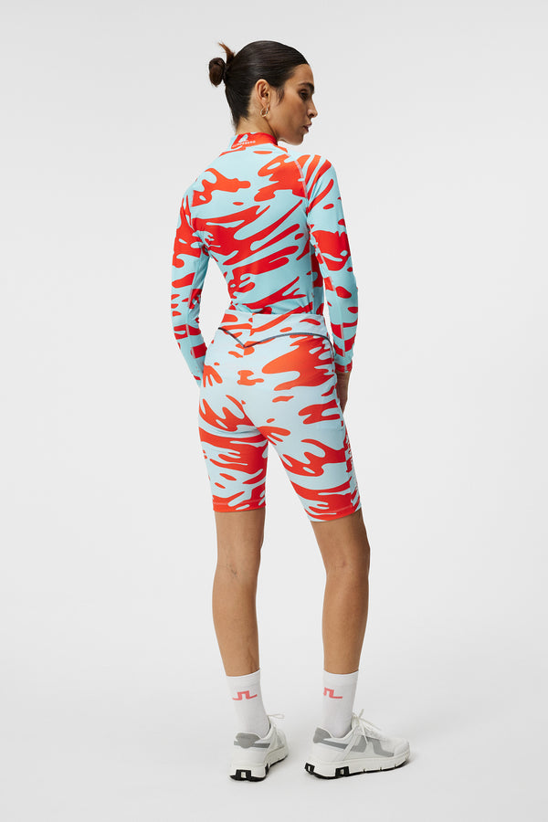 J.lindeberg Francesca Print Short Tights Neptune Atomizer