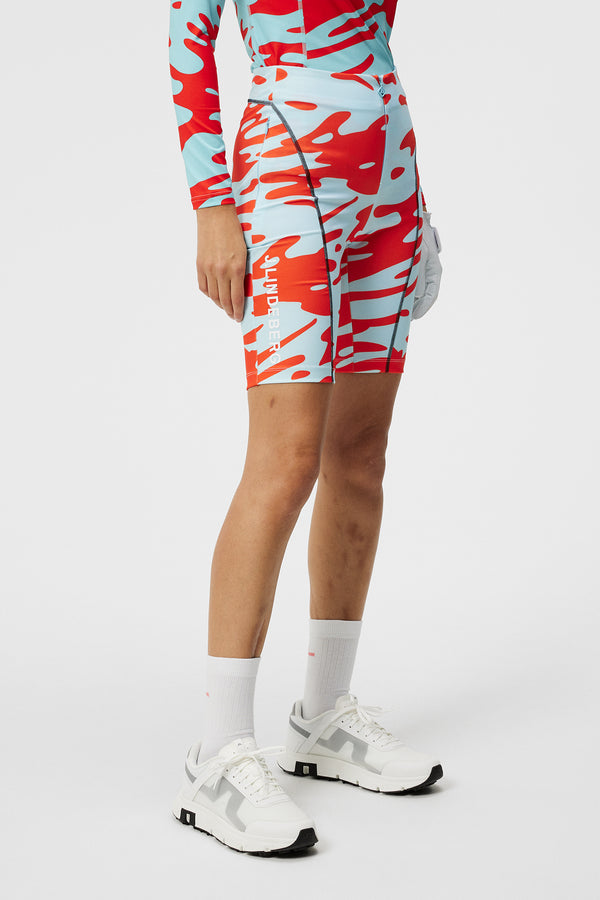 j.lindeberg Francesca Print Short Tights Neptune Atomizer