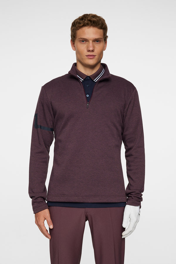 j.lindeberg Heath Strike Mid Layer Huckleberry melange