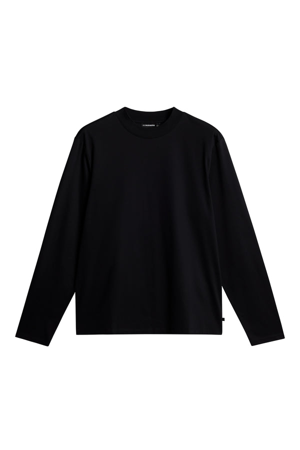 J.lindeberg Ace Mock Neck LS T Shirt Black