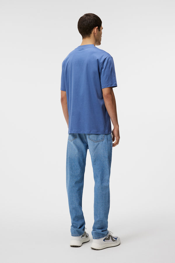 J.lindeberg Ace Mock Neck T Shirt Bijou Blue
