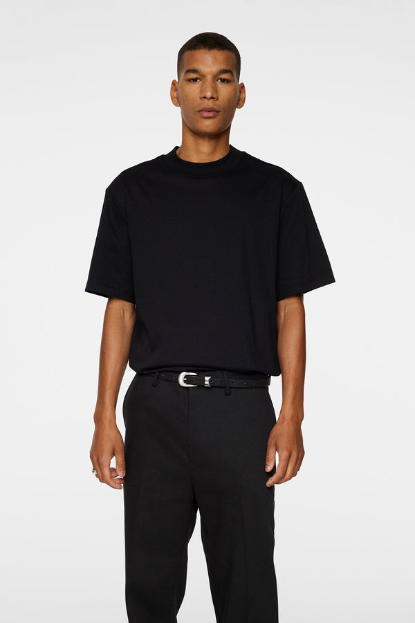 j.lindeberg Ace Mock Neck T Shirt Black
