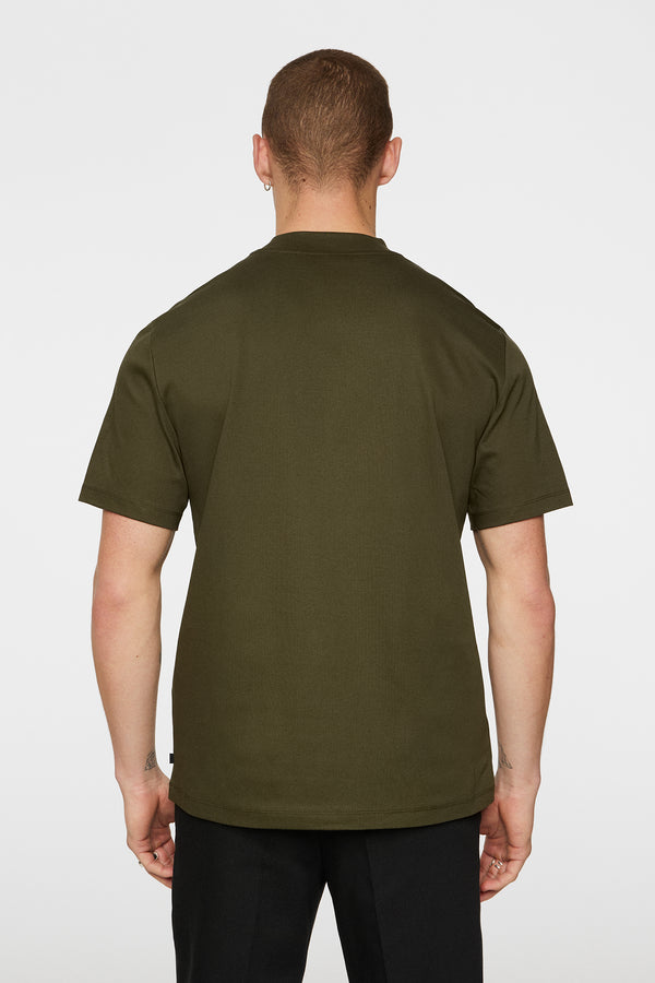 J.lindeberg Ace Mock Neck T Shirt Forest Green