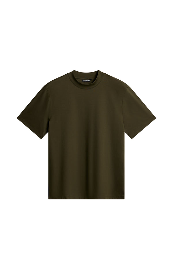 J.lindeberg Ace Mock Neck T Shirt Forest Green