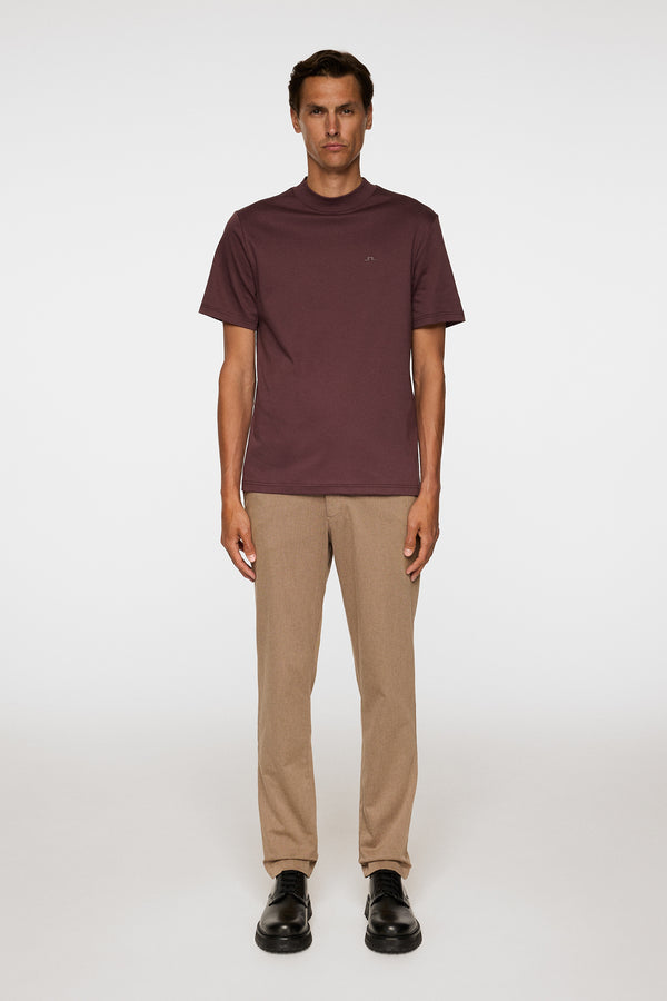 J.lindeberg Ace Mock Neck T Shirt Huckleberry